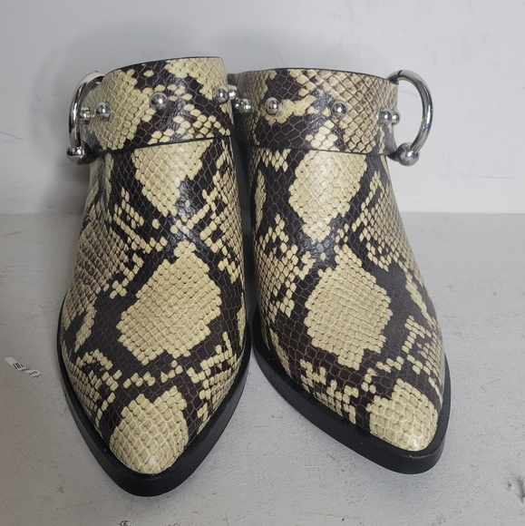 Rebecca Minkoff Sallest Too Block Heel Mules SZ 7.5 - Picture 2 of 9